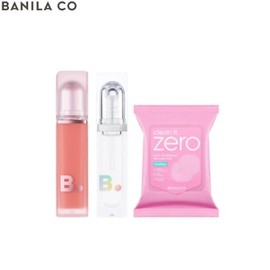 BANILA CO Sheer Velvet Veil Tint + Lip Plumper With Remover Pad Set 3items, Color#$%Plumper#$%Gift:PK03 Flufiy-light-Remover Pad