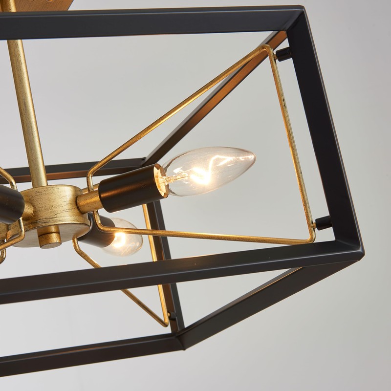 AGV LIGHTING CL046BB Modern Ceiling Light, Semi-Flushmount Close to Ceiling