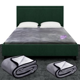 Premium Waterproof Blanket, King Size Blanket for Couples & Pets/Dogs, Soft Noiseless Mattress Furniture Protector, Reversible + Gift Included - for Valentine's Day or Birthday