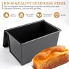BORDEAG Bread Baking Mould with Lid, Non-Stick Bread Moulds for