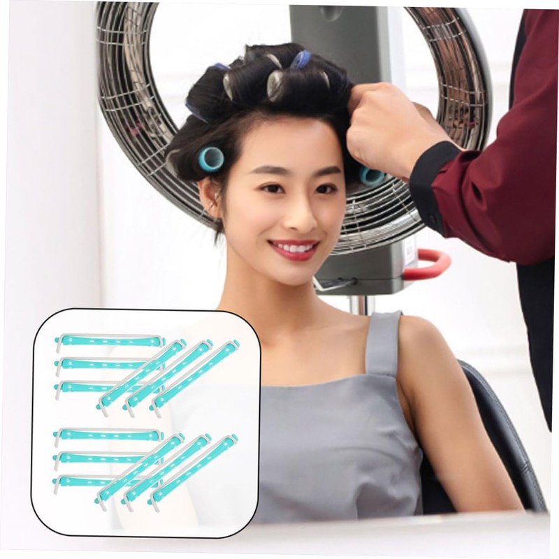 POPETPOP 24本セット カーリング用パーマロッド ヘアカーラー 柔軟性 髪傷めず簡単 Diyスタイリングツール