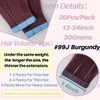 Burgundy Tape In Hair Extensions Human Hair Seamless 22 Inch