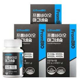 Promine Magnesium 60 tablets x3 box 6 months / 프롬바이오 마그네슘 60정x3박스 6개월
