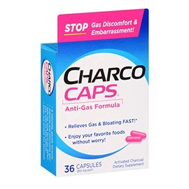 CharcoCaps 260 mg Capsules 36 ea by Charcocaps
