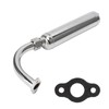 Exhaust Muffler Pipe Motorized Bicycle Engine Muffle Tailpipe Exhaust Pipe