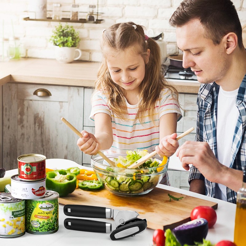 OGIMA Can Opener Manual, Stainless Steel Tin Openers, Effortlessly Open