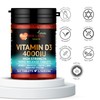 Vitamin D3 4000iu, 1 Year Supply, 365 Easy-Swallow Vitamin D