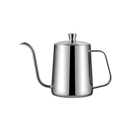 CHFNJJ Stainless Steel Coffee Pot, Gooseneck, Narrow Mouth Drip Kettle, Graduated, Coffee Drip Pot Serving (350ML)