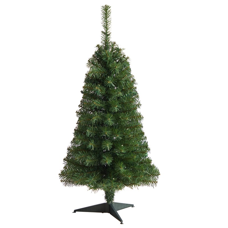 Nearly Natural 3ft. Green Artificial Christmas Tree with 50 LED