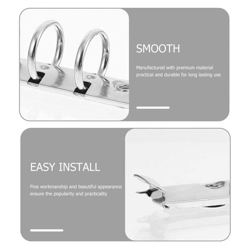 Operitacx Pack of 6 Metal A6 Notebook 6 Ring Binder