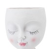 Face Flowerpot Fadeless Resin Head Planter DIY Decorative Adorable Succulent