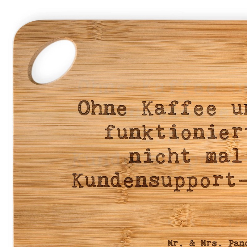 Mr. & Mrs. Panda Bamboo Chopping Board with Saying Customer