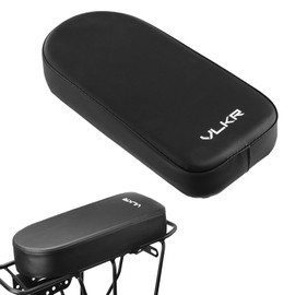 Bicycle Bed Cushion, Rear Carrier, Back Seat PU Leather, Waterproof, Backseat Soft Thick, Bicycle Backseat Cushion, Luggage Base, Soft Cushion, Bicycle Accessories, Black