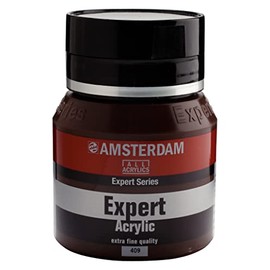 Amsterdam Expert Series Acrylic Paint Jar 400 ml - Burnt Umber 409 - Professional Grade, High Pigment, Lightfast, Heavy Body Formula