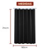 Mebix TRD Cortina de Baño 214x183 cm | Impermeable y