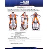 Palmer Safety Full Body Construction Harness 5pt Point Adjustment, Back