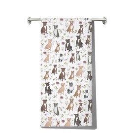 G2TUP Pitbull Kitchen Towels Pitbull Owner Gifts Pitbull Lover Gifts Pitbull Dish Towels Pitbull Dog Hand Towel (Pitbull kt CA)