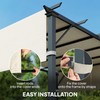 Outsunny 2 PCS 4 x 16ft Pergola Canopy Replacement, UV