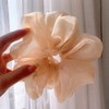 White Tulle Hair Scrunchies Soft Hair Ties Fashion Hair Bands