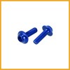 Partuto 20pcs M5 Motorcycle Windscreen Screw Fairing Windscreen Bolt Blue