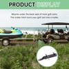ECOTRIC Golf Cart Universal Rear Hitch with 2" Receiver for