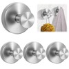 ZOCONE 4 Pcs Suction Hooks No-Drill Suction Cup Hooks, Stainless