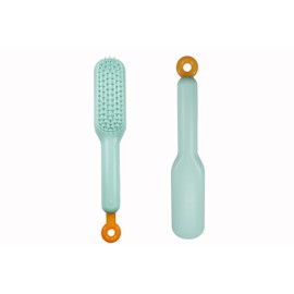 MAEELOU Stretchable Puppy Brush ， Soft Dog Brush - Gentle Grooming Brush for Small Dogs, Perfect for Yorkie, Shih Tzu, Maltipoo ，Dog Hair Remover Brush (Green)