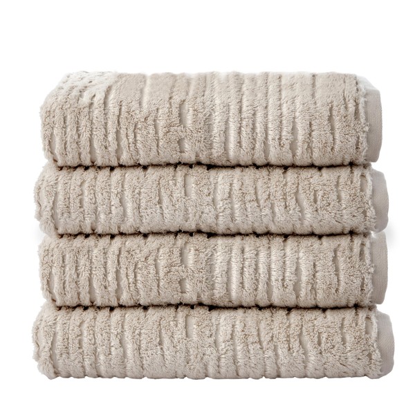 SKL Home CloudSoft Cotton Luxury 4 Pc Bath Towel Set,