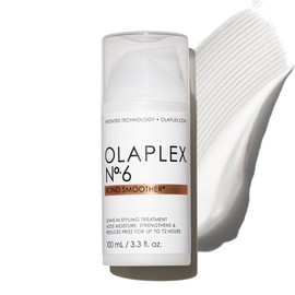 Olaplex Nº. 6 Bond Smoother: Leave-In Styling Treatment | Smooths, Conditions, & Strengthens | Frizz Control for Up to 72 Hours | For Coily, Curly, Straight, and Wavy, 100 mL / 3.3 Fl. Oz.