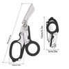 Trauma Shears,6 in 1 Trauma Shears Foldable,Emergency Scissors,Outdoor Camping Rescue