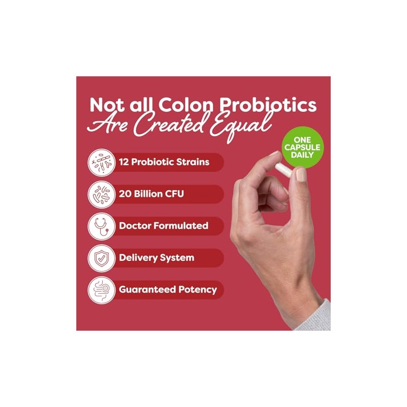 Probulin Daily Care Probiótico, Colon Support 30 Capsules