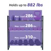 laapee 3-Tier Dumbbell Rack with 882 LBS Capacity, Multi-Purpose Weight