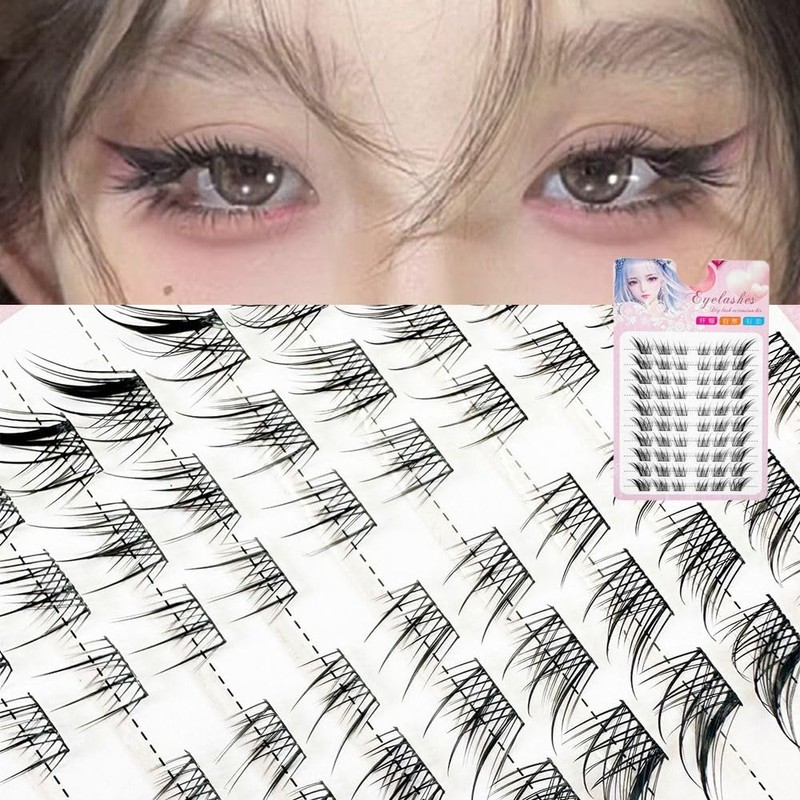 3D Cat Eye Natural Rush Cartoon Fox Cluster DIY Lash