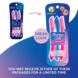 Schick Hydro Silk Touch-Up - Herramienta de depilación con cubierta de precisión para cejas, 3 unidades | Navaja para depilación, navajas faciales par
