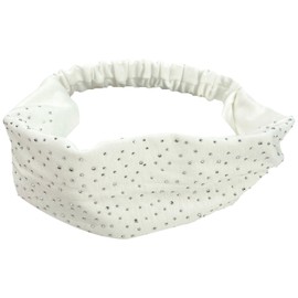 Haarband für Damen, Strass, modisch, elastisch, für Yoga, Laufen, Sport, breites Haarband, rutschfest, Haar-Zubehör, Haarreif (Weiß, Einheitsgröße)