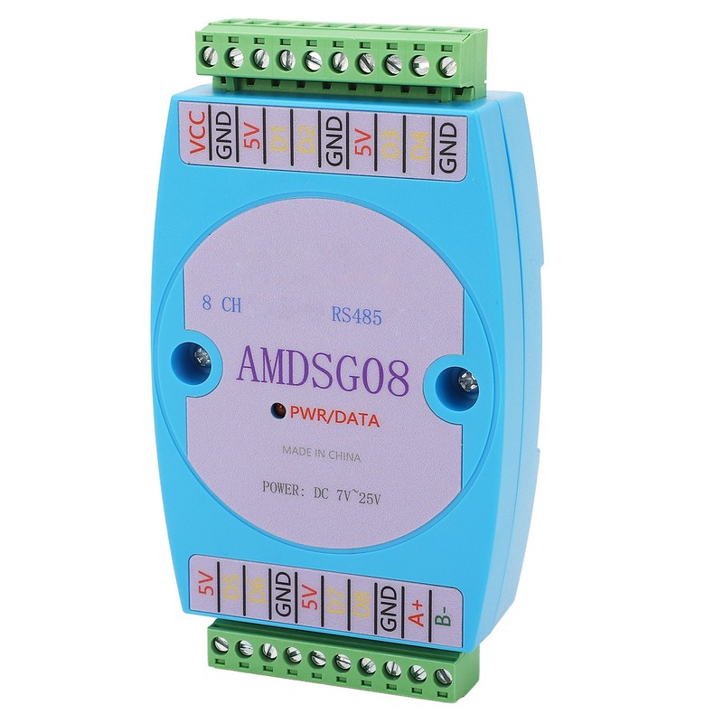 Temperature Data Acquisition Module 8CH Collection Logger RS485 DC7‑25V for