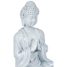 Zen'Light SBM2 Figur, Buddha/Meditation 2, Stein, 10 x 5 x 12,5 cm, Grau