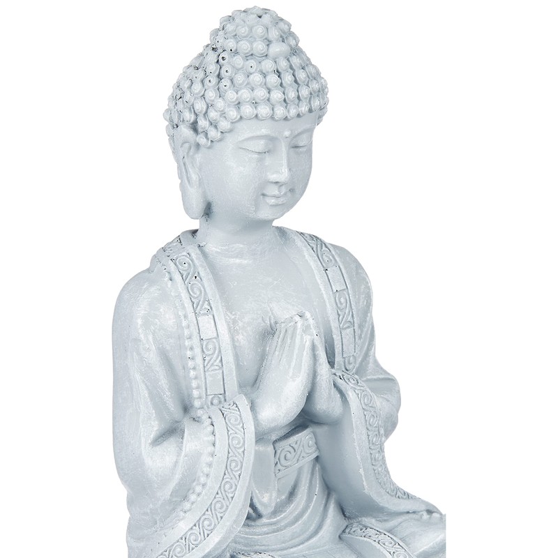 Zen'Light SBM2 Figur, Buddha/Meditation 2, Stein, 10 x 5 x 12,5 cm, Grau