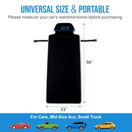 Waterproof Stain Resistant Towel Car Seat Cover，Universal Non-Slip for Car, Truck, SUV, Van Seat for Gym Workout,Swimming,Beach and Workout Outdoor ， Machine Washable (Black, 1 Pack)
