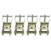 Gooeap 4 Pack 2" Ratchet Steel with Finger J Hook