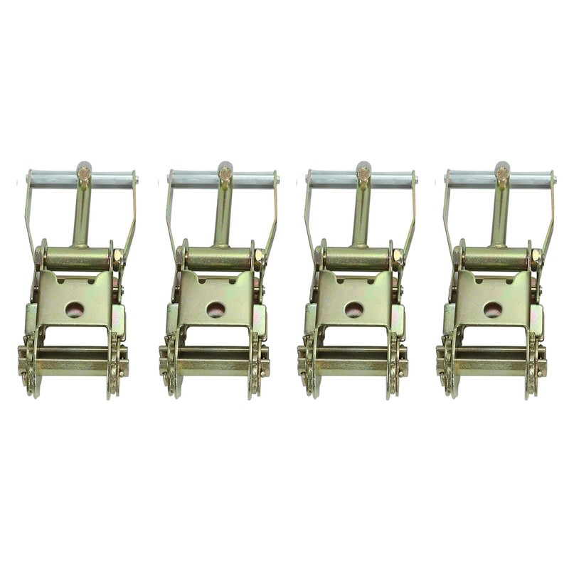 Gooeap 4 Pack 2" Ratchet Steel with Finger J Hook