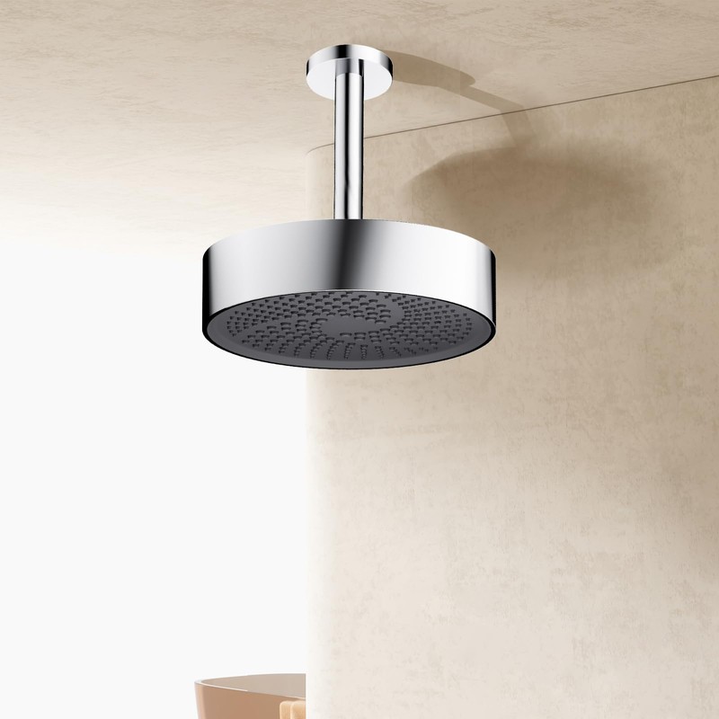 AULEEND，high pressure shower heads，with Anti-Clog Rubber Jets - 360° Rotation