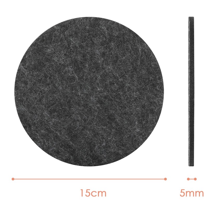 SOSMAR Pack of 8 Felt Coasters, Felt Underlay for Pots,