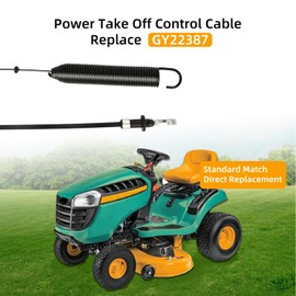 GY22387 Power Take Off Control Cable Compatible with John Deere D100 D105 D110 D120 D125 D130 E100 E110 E120 E130 L100 L105 L107 L110 L111 L118 S100 S110 S120 S220 X105 X106 X107 X125 X126 X127 X145