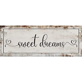 Master Bedroom Sign Sweet Dreams Sign Bedroom Wall Decor Sign Vintage Metal Sign 16x6inch Tin Sign Plaque Poster for Garage Bar Bar Home Man Cave Wall Decor