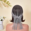 FINGERINSPIRE Gray Rhinestone Mesh Headbands for Women 455mm Rhinestones Stretchy