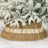 KI Store Christmas Tree Collar 28-Inch White and Gold Christmas