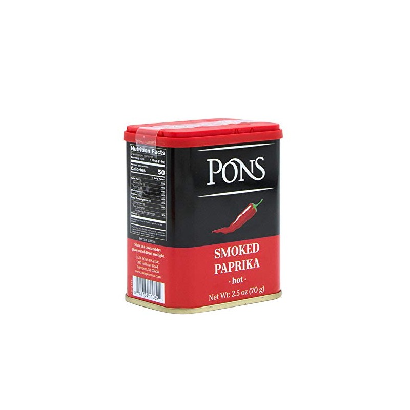 Pons. Hot Smoked Paprika. 70g (2.5oz)