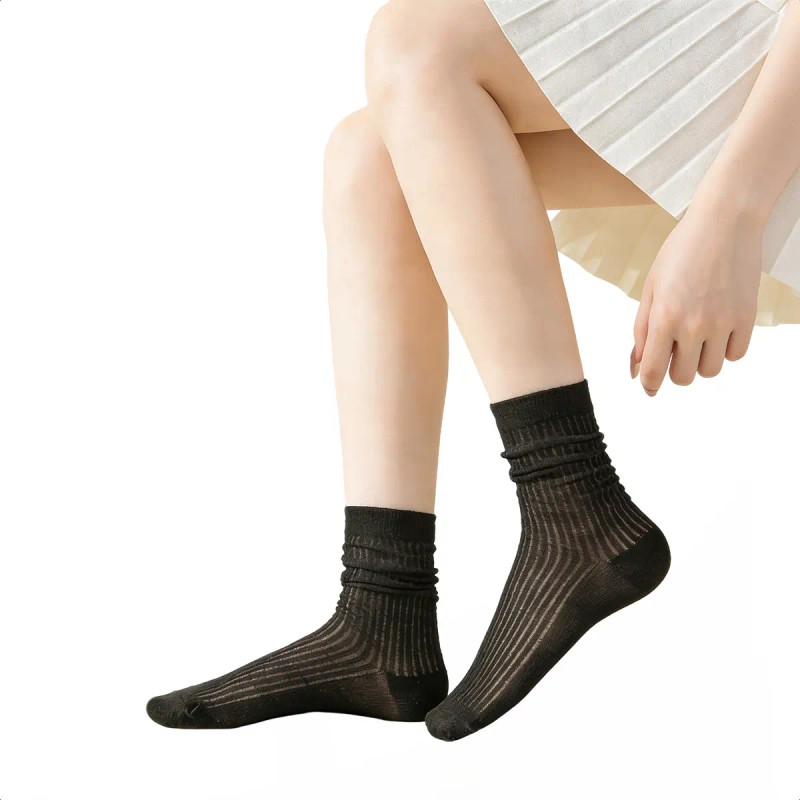 20 Pares De Calcetines Hasta Media Pantorrilla Para Mujer