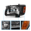 AmeriLite Black Replacement Headlights Assembly Corner Lamp Set For 2001-2004